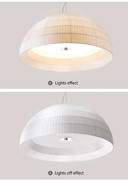 Home Decor Fabric Restaurant LED Chandeliers for Bedroom Coffee Dining Room Table Bar Pendant Lamp Lighting Suspension Luminaire