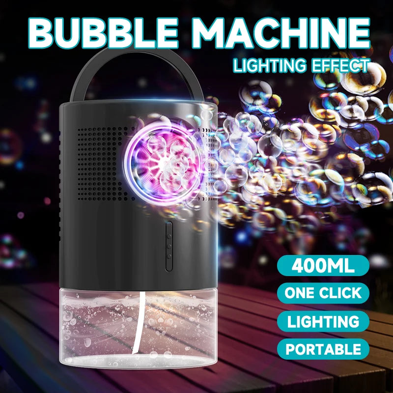 Highly durable, portable bubble generator with a large capacity of 400 ml – perfect for outdoor gatherings.