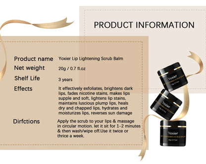 Lip Scrub Improve Dark Lips Moisturizing Reduce Lip Lines Anti Drying Deep Nourishment Repair Exfoliating Massage Lip Care