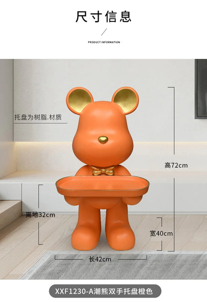 Living Room End Tables Home Decor Nordic Coffee Table Resin Ornaments Modern Tea Table Indoor Tray Decoration Sofa Side Tables