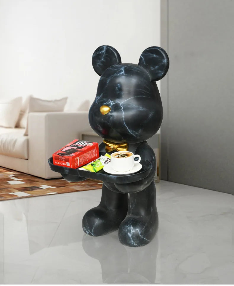 Living Room End Tables Home Decor Nordic Coffee Table Resin Ornaments Modern Tea Table Indoor Tray Decoration Sofa Side Tables