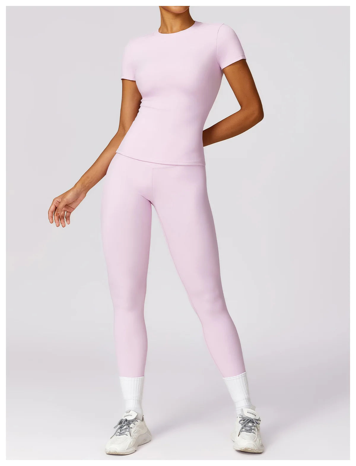 2024 Women Yoga Tops Quick Dry Sport Top Fitness Women Top Purple Solid Short Sleeve Outdoors Fitness Running Tops Gym T Shirt