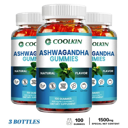 Ashwagandha Gummies - Relieve Stress, Improve Concentration, Promote Brain and Energy Balance, and Improve Sleep Health