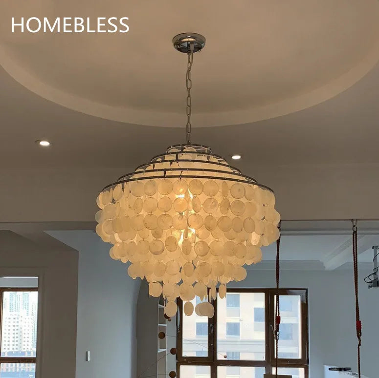 Shell chandelier room decoration living  bed Art Chandelier creative designer lamp restaurant Nordic style