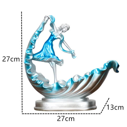 Decorative Wine Holder Shelf For Bottles Rack Wine Storage Resin Bar Cabinet Display Stand Decor Table Top Dancing Girl Grace