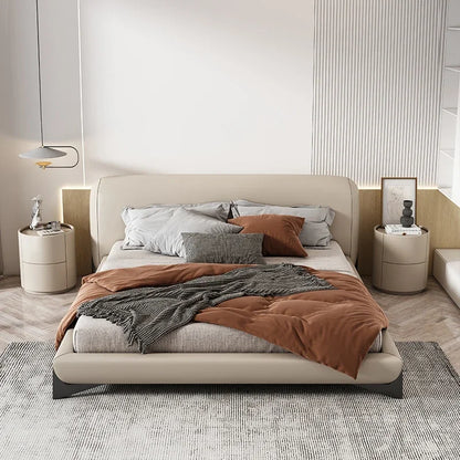 Home Living Room Sofa Side Cabinet, Creative Round Solid Wood Bedside Table, New Simple Modern Small Bedroom Storage Cabinet