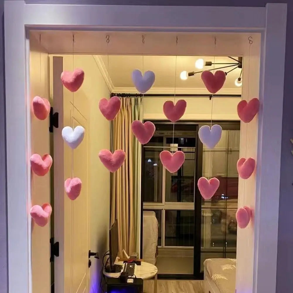 Partition Girls Room Decor High Beauty Women Gift Door Hanging Curtain Love Hearts Pendant Home Decor Door Curtain Ornaments