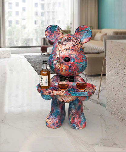 Living Room End Tables Home Decor Nordic Coffee Table Resin Ornaments Modern Tea Table Indoor Tray Decoration Sofa Side Tables