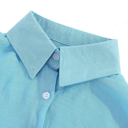 Women Clothing Shirts for Women Tops Tshirts Cotton Linen Casual Fashion Clothes Tees Spring Elegant Streetwear Autumn