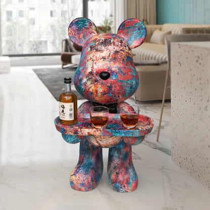 Living Room End Tables Home Decor Nordic Coffee Table Resin Ornaments Modern Tea Table Indoor Tray Decoration Sofa Side Tables