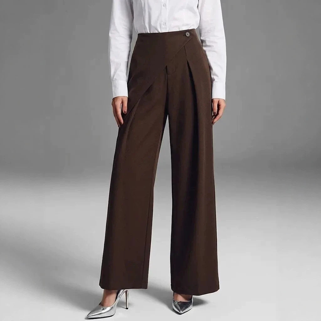 Elegant Straight-Leg Casual Wide-Leg Suit Pants For Women